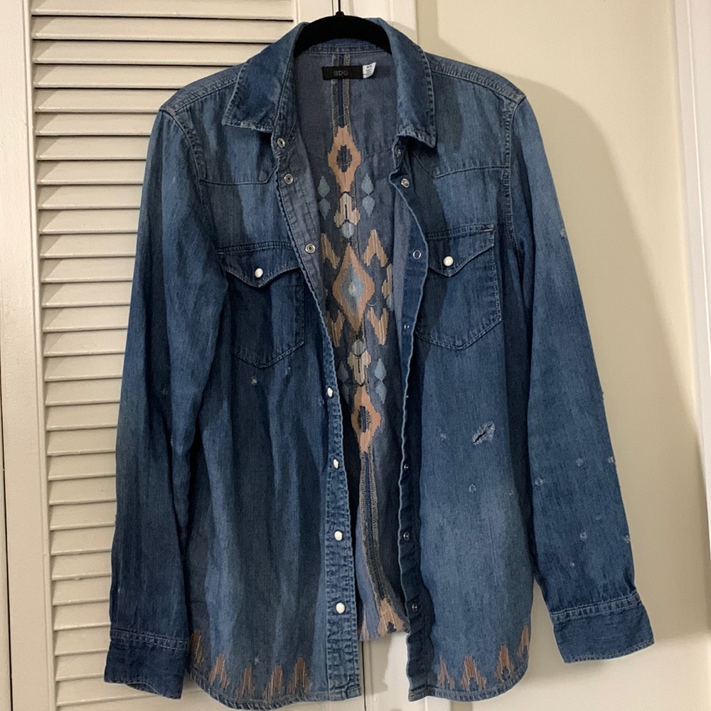 BDG denim button down